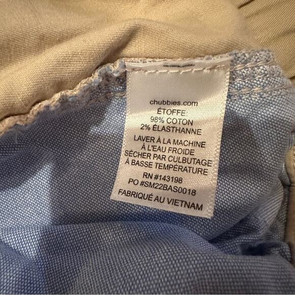 Chubbies The‎ Khakinators Everywear Performance 7" Inseam Shorts Sz XXL NEW - Picture 7 of 7